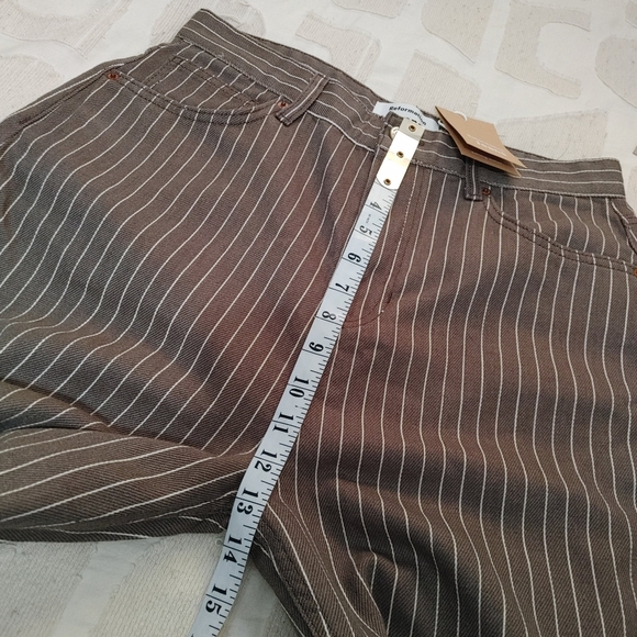 Reformation Wilder high rise pinstripe wide leg jeans size 30 - Picture 14 of 16